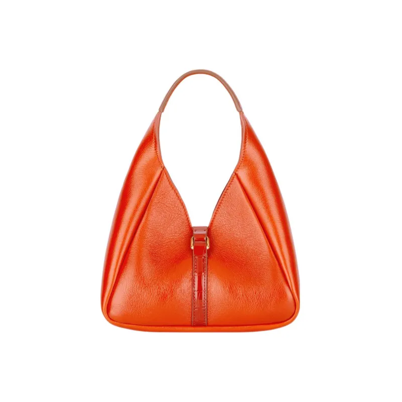 GIVENCHY Grained Calfskin Handbag Mini Women's Orange-1