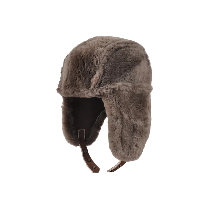 KENMONT Genuine Leather Trapper Hats Women's-9