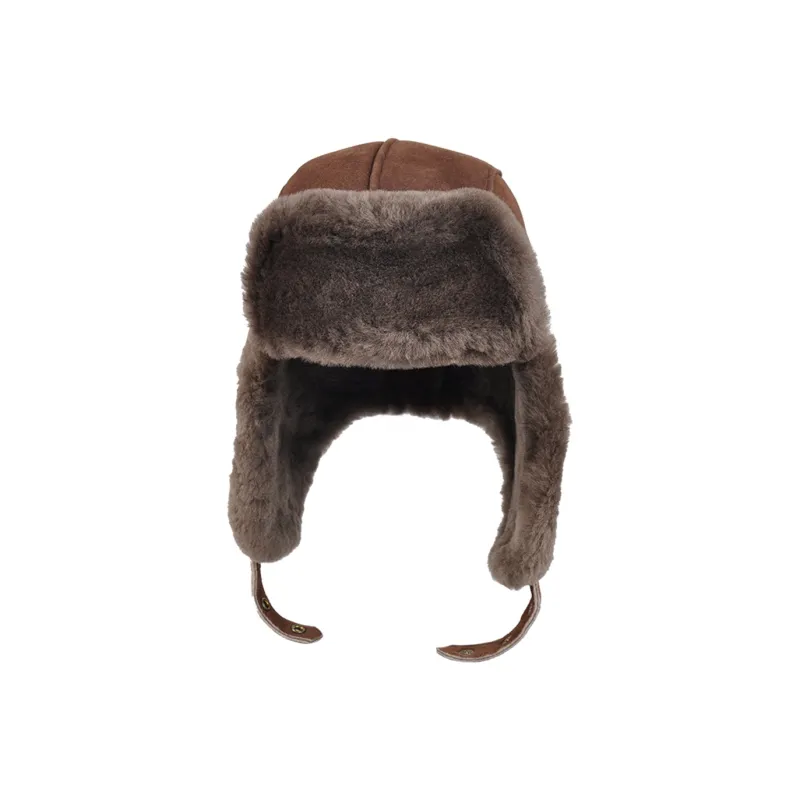 KENMONT Genuine Leather Trapper Hats Women's-6