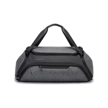 BANGE Fabric Travel Bag Gym Bag Large Size Unisex Gray