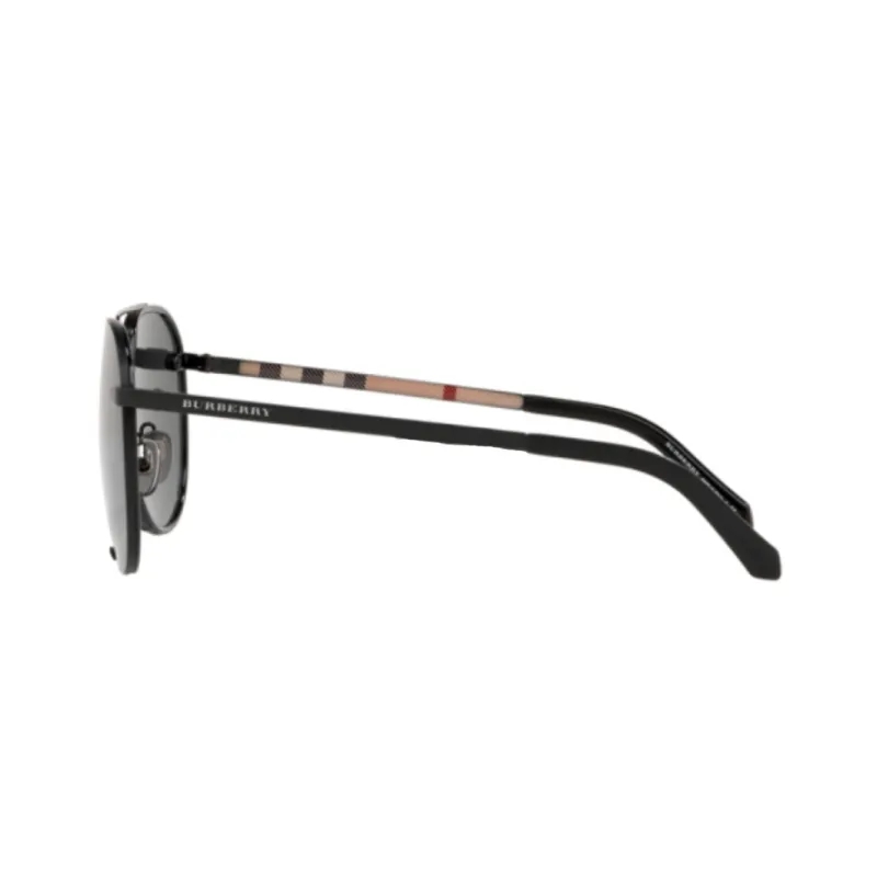 Burberry Metal Aviator Sunglasses Men's Black-2