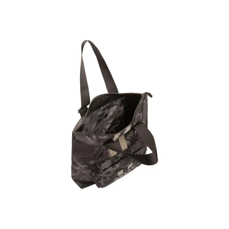 BALLY Fallie Cow Leather Detail Tote Bag, Shopping Bag, Shoulder Bag, Handbag Regular Men's Black-2