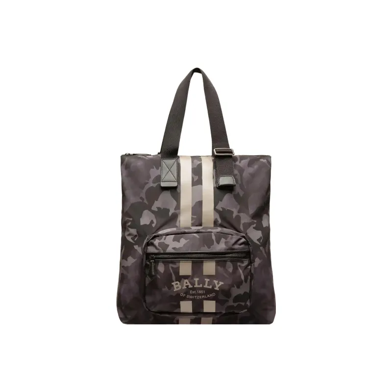 BALLY Fallie Cow Leather Detail Tote Bag, Shopping Bag, Shoulder Bag, Handbag Regular Men's Black-0
