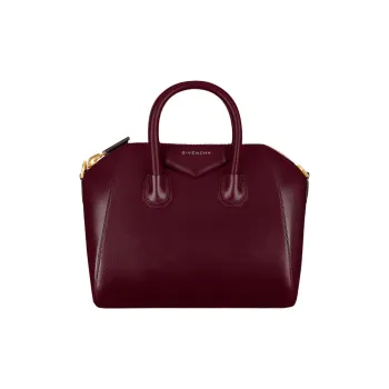 GIVENCHY Antigona Calfskin Shoulder Bag Crossbody Bag Handbag Small Size Women's Burgundy