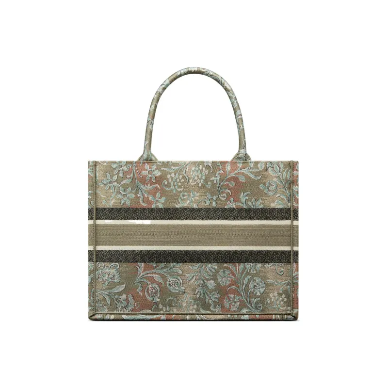 DIOR BookTote Embroidery Tote Bag, Shopping Bag, Shoulder Bag, Handbag Medium Size Women's Green-1