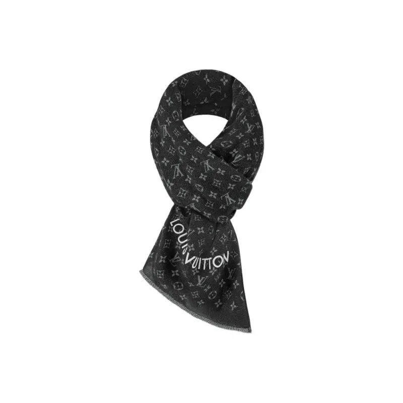 LOUIS VUITTON Cashmere Scarves Unisex-0