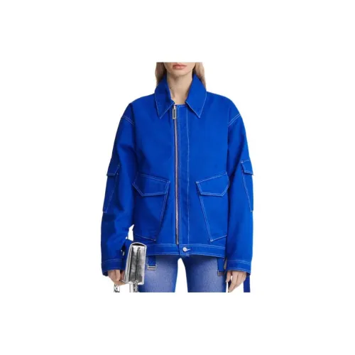 DION LEE Jackets Unisex Blue