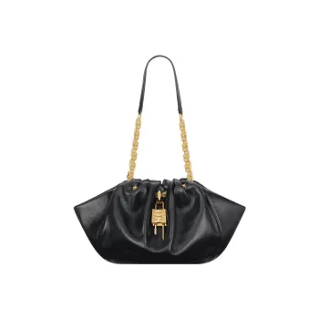 Givenchy Kenny Cow Leather Portable Crossbody Bag Shoulder Bag Small Size Women's Black