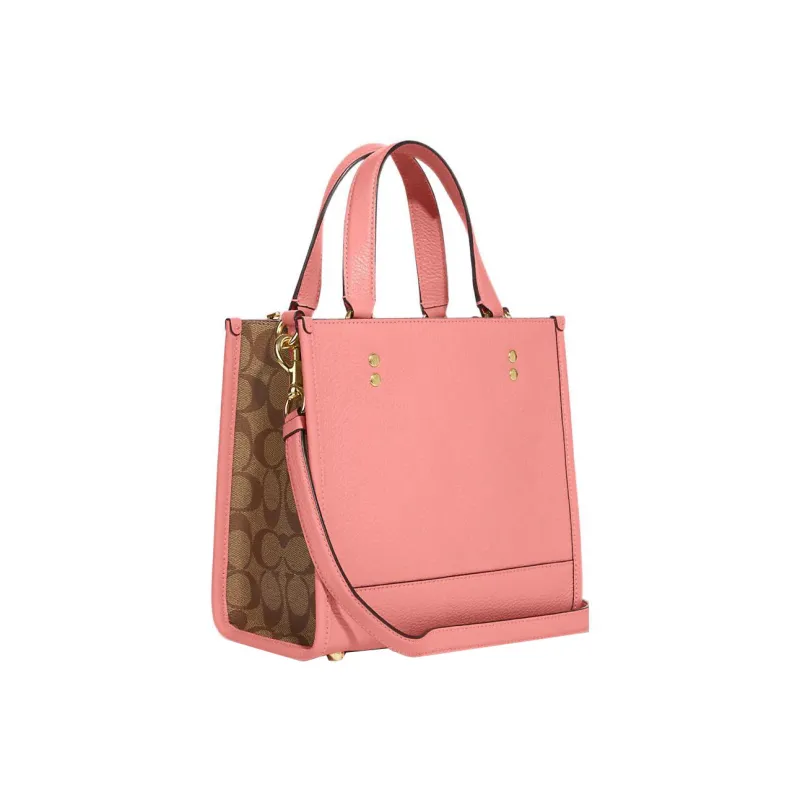 COACH Dempsey Cow Leather Tote Bag Shopping Bag Shoulder Bag Crossbody Bag Handbag Small Size Women's Candy Pink-1