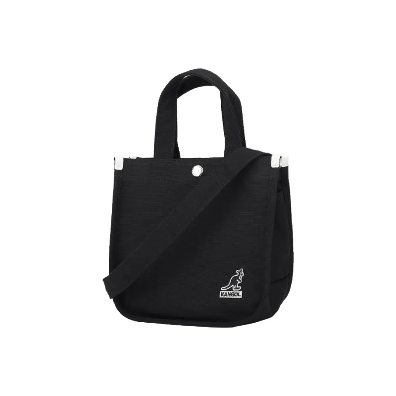 KANGOL Canvas One Shoulder Cell Phone Pouch Small Square Bag Mini Crossbody Handbag Small Size Women's Multicolor-1