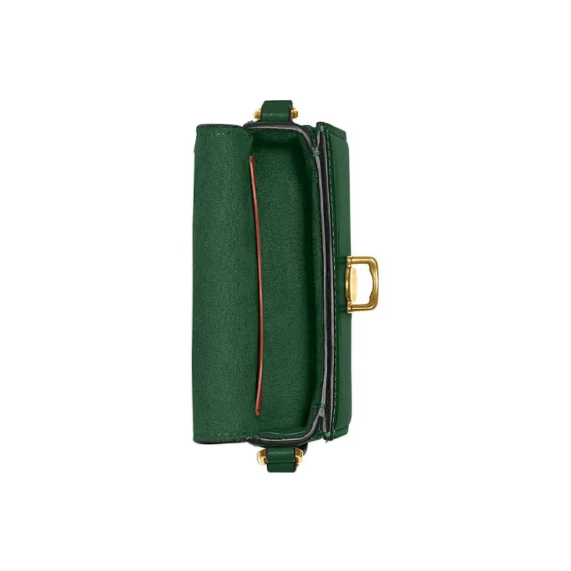 COACH Studio Cow Leather Shoulder Bag Crossbody Bag Small Size Women's Vintage Green-4