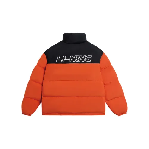 LINING Sports Life Collection Down Jackets Unisex Cinnabar Orange