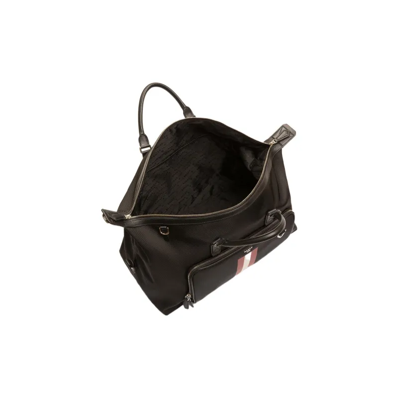 BALLY Nylon With Leather Detail Handbag, Shoulder Bag, Crossbody Bag, Travel Bag Men's Black-1