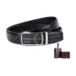Black Strap Silver Buckle+Premium Box
