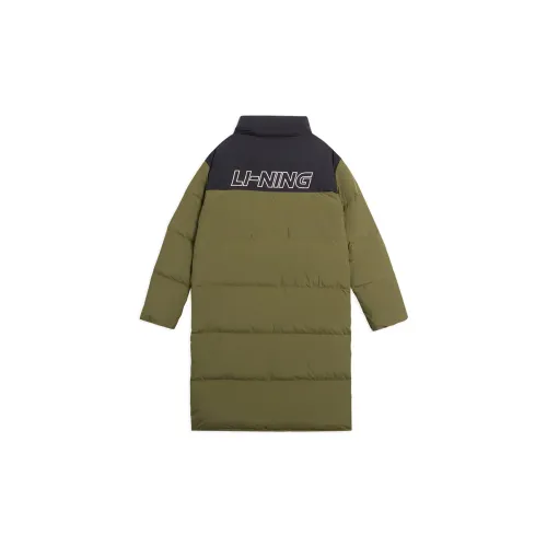 LINING Sports Life Collection Down Jackets Men Army Olive Green