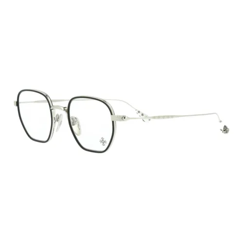 Chrome Hearts Eyeglass Frames Unisex Silver