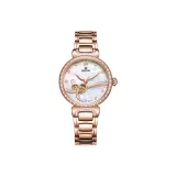 White Dial Steel Band Women's Watch