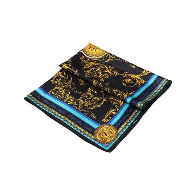 VERSACE JEANS COUTURE Silk Scarves Women's Black-2