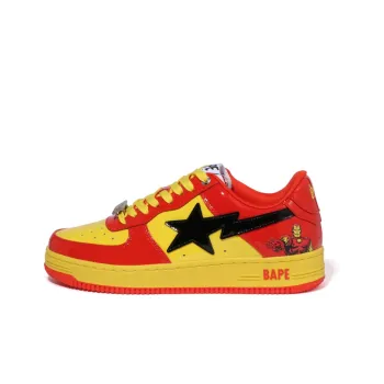 A BATHING APE X Marvel Bape Sta 'Red Yellow Black' Women's