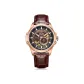 Black Dial Brown Leather Men's Watch