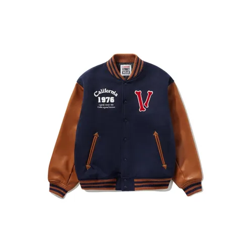 Vision Street Wear Flame Vision Series Jackets Unisex Navy Blue