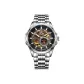 Black Dial Steel Band Men's Watch