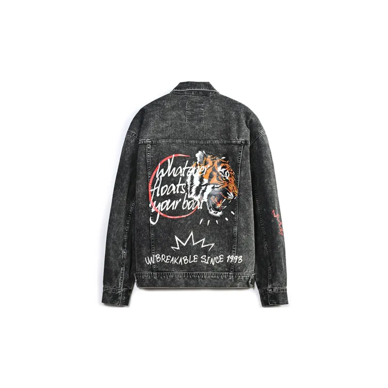 Zoo York Loose Fit Denim Jacket Unisex Black-1