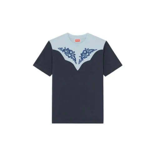 KENZO X Nigo Western Flower Limited Collection T-Shirts Women's Midnight Blue