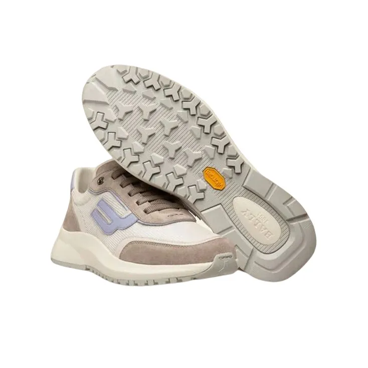 BALLY Demmy Casual Shoes Women's Low-Top Gray/White-4