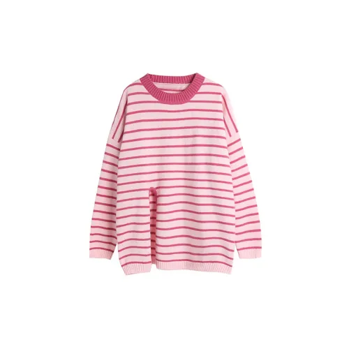 WOWI Knitwear Women's Pink Stripes