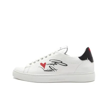 EMPORIO ARMANI Stylish Skateboarding Shoes Women's White