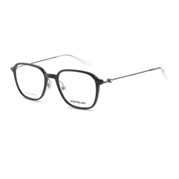 MONTBLANC Plate Frame Metal Square Eyeglass Frames Unisex