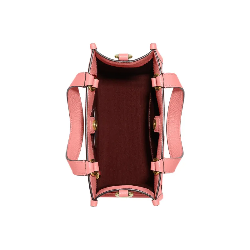 COACH Dempsey Cow Leather Tote Bag Shopping Bag Shoulder Bag Crossbody Bag Handbag Small Size Women's Candy Pink-2