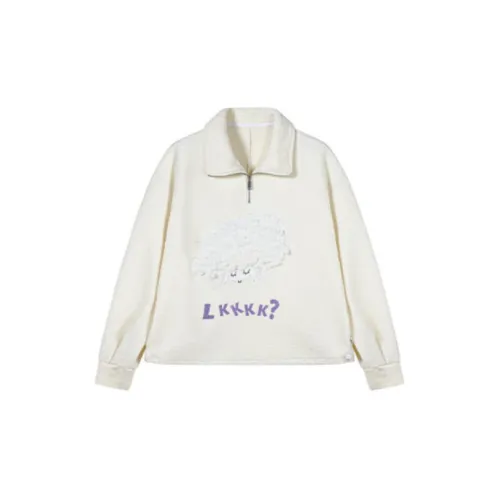 LKONE Sweatshirts Women's Off White