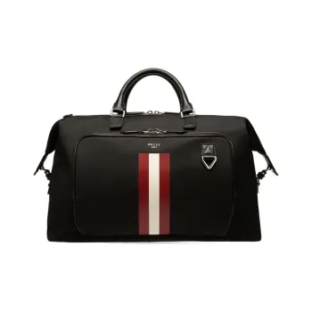BALLY Nylon With Leather Detail Handbag, Shoulder Bag, Crossbody Bag, Travel Bag Men's Black