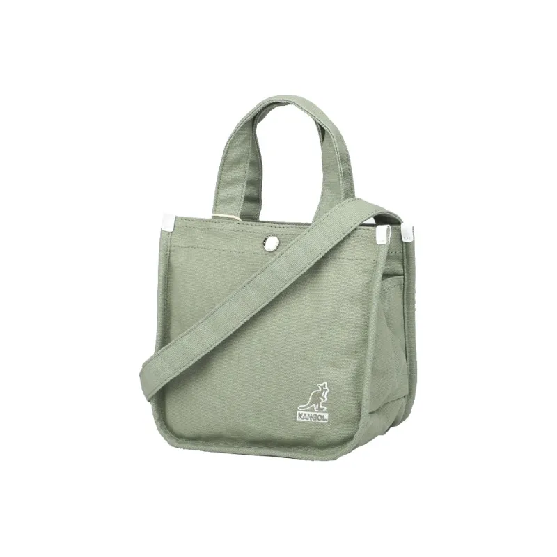 KANGOL Canvas One Shoulder Cell Phone Pouch Small Square Bag Mini Crossbody Handbag Small Size Women's Multicolor-19