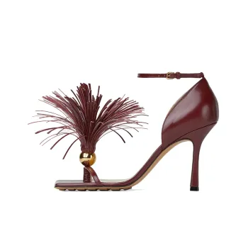 Bottega Veneta Stretch One Strap Sandals Women's Red
