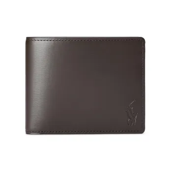 Polo Ralph Lauren Cow Leather Wallet Men's Dark Brown