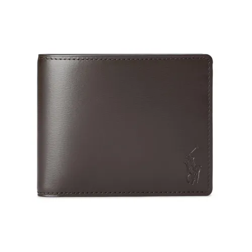 Polo Ralph Lauren Cow Leather Wallet Men's Dark Brown