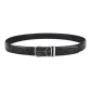 Black Strap Silver Buckle
