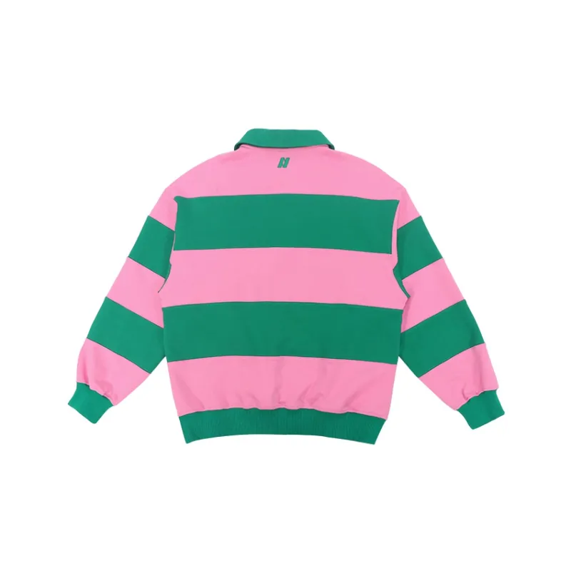 NERDY FW22 Polo Collar Loose Fit Sweatshirt Unisex-1