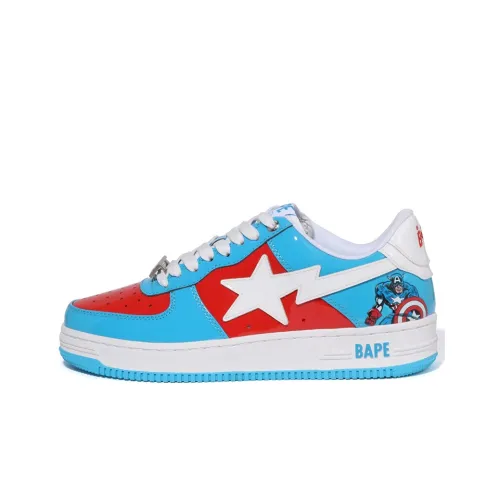 BAPE A BATHING APE Bape Sta Low Marvel Comics Captain America