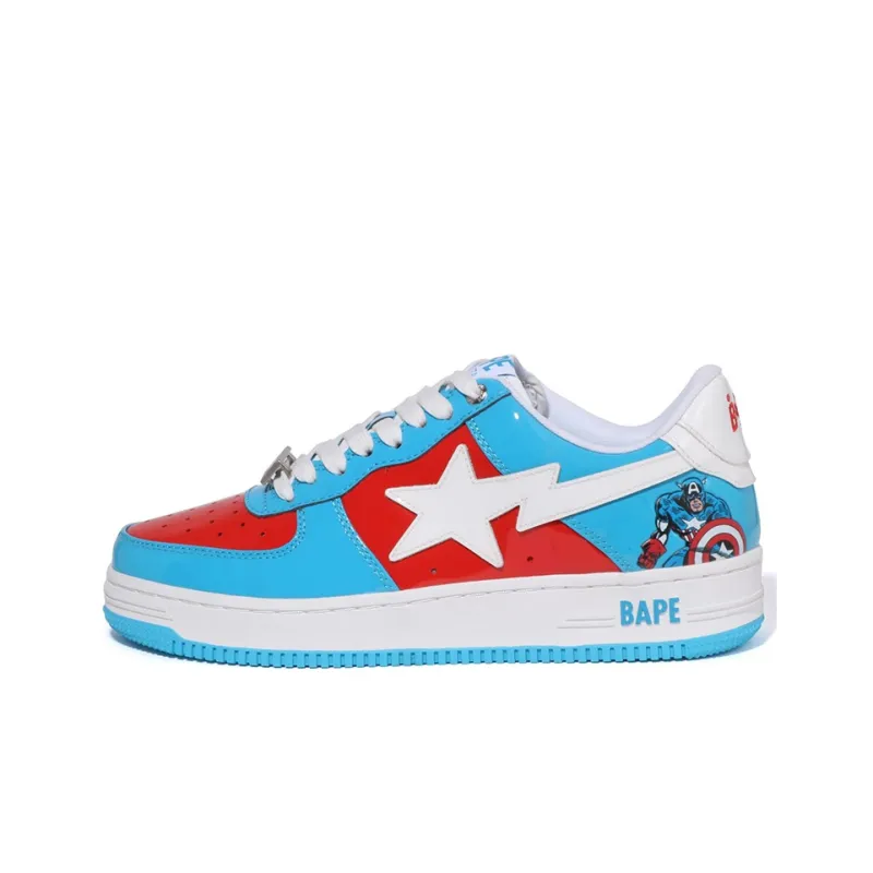 BAPE a BATHING APE Bape Sta Low Marvel Comics Captain 