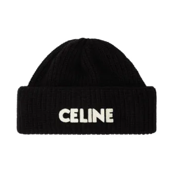 CELINE Beanie In Ribbed Wool