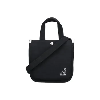 KANGOL Canvas One Shoulder Cell Phone Pouch Small Square Bag Mini Crossbody Handbag Small Size Women's Multicolor