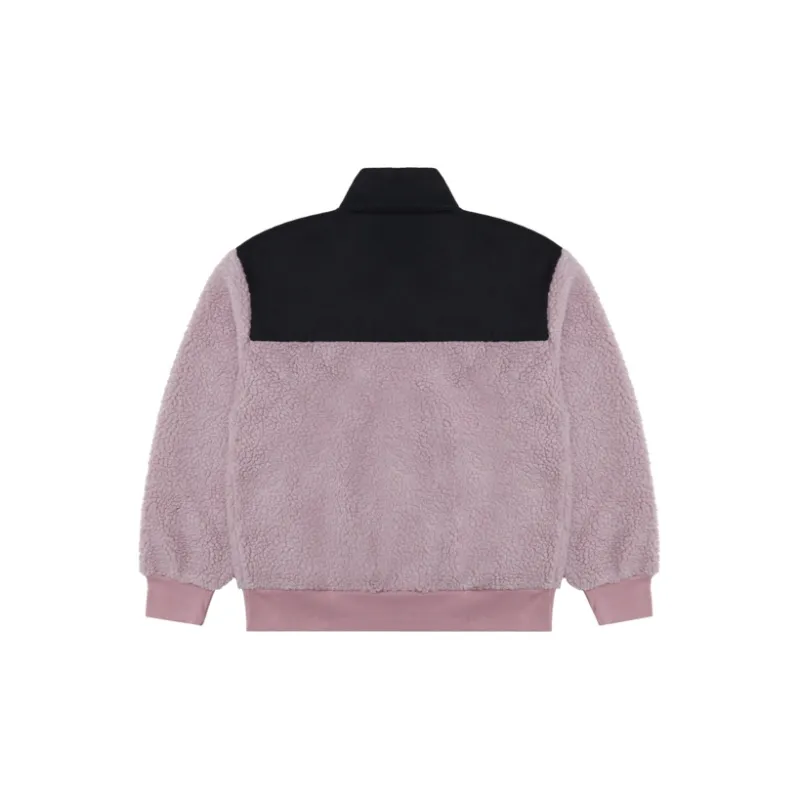 Champion FW22 Rochester Collection Velvet feel Coat Unisex Pink Patchwork-1