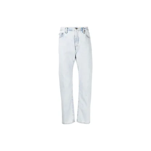 OFF-WHITE Arrows-print Straight-leg Jeans