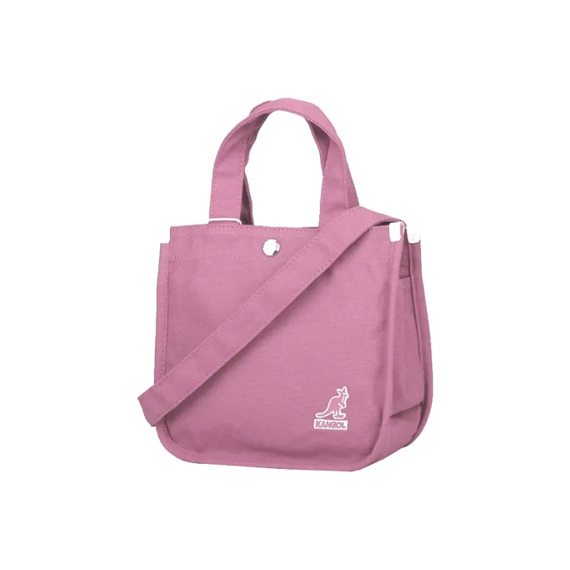 KANGOL Canvas One Shoulder Cell Phone Pouch Small Square Bag Mini Crossbody Handbag Small Size Women's Multicolor-16