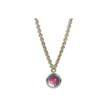 CHANEL Necklaces Women's Green/Pink
