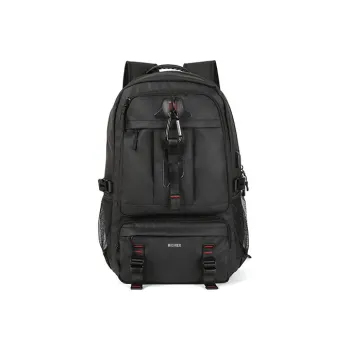 RIOREX Polyester Hiking Bag Travel Bags Backpack Regular Unisex Black
